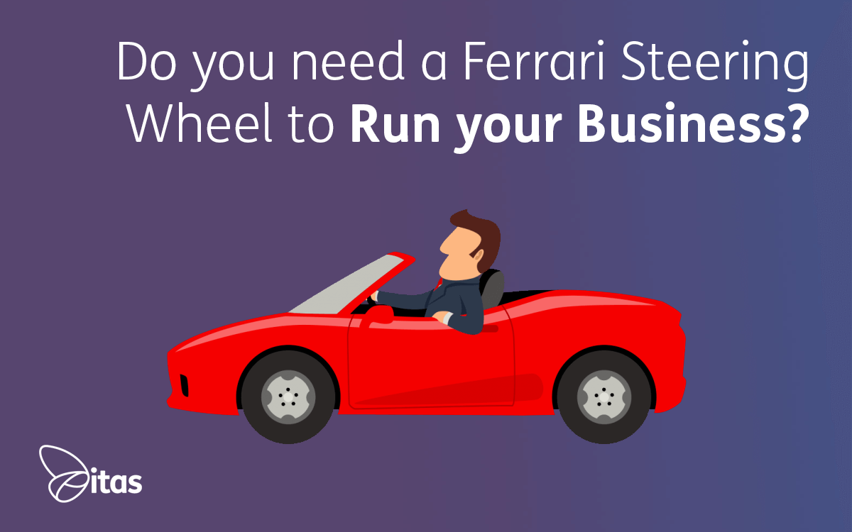 Featured image for “Do you need a Ferrari steering wheel to run your business?”