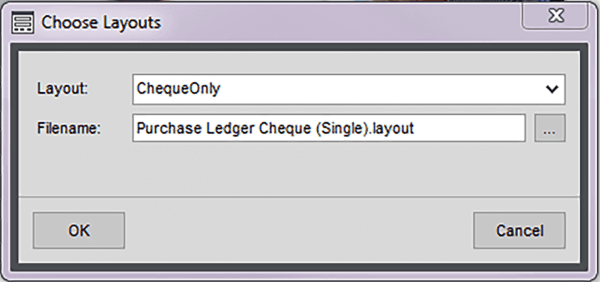 Choose layout report design sage 200