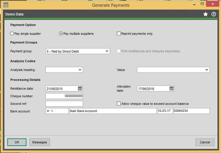 Generate Payments