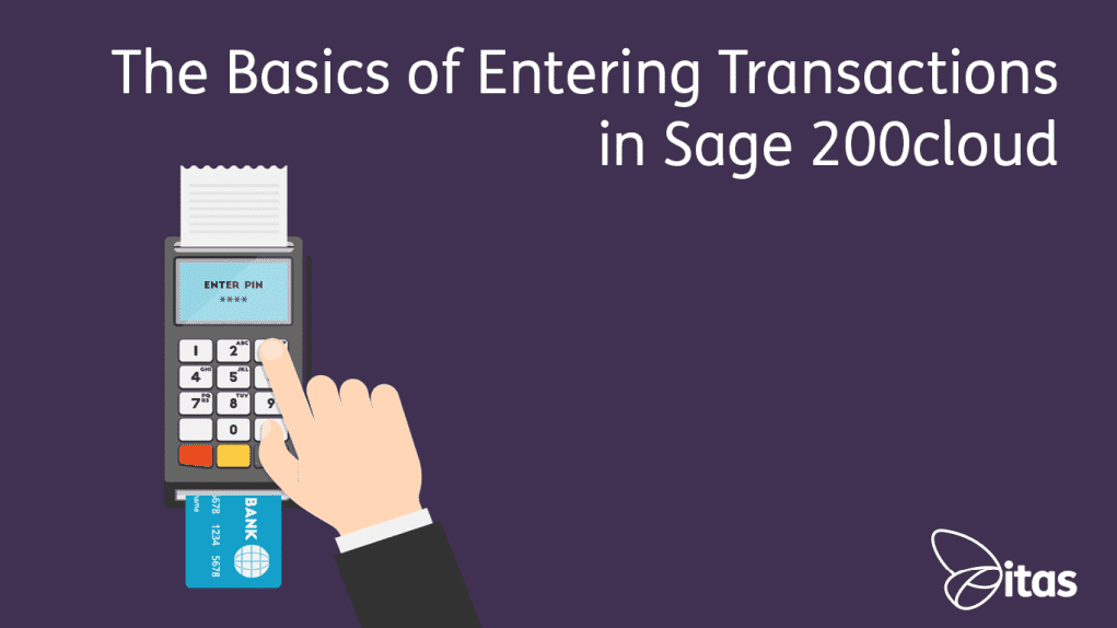 Entering Transactions in Sage 200cloud