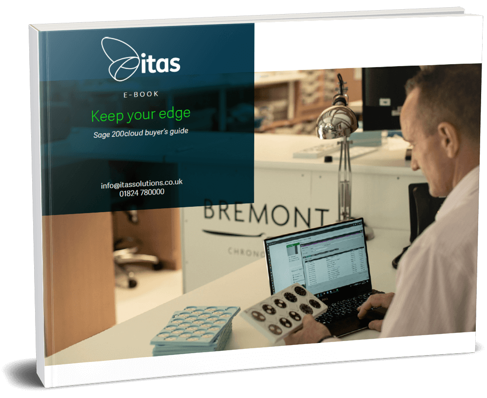 Laptop with Sage 200 Tour