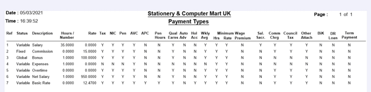 Payment Report