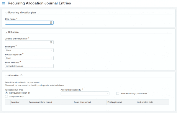 sage intacct generate allocations