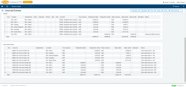sage intacct dimensions