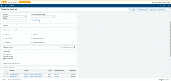 Sage Intacct - Combined Billing