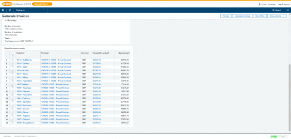 Sage Intacct Billing