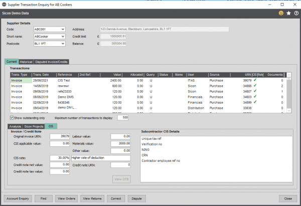 Sage 200 construction cis module (1)