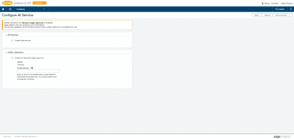 Sage Intacct general ledger - AI powered intelligent general ledger