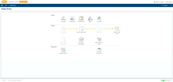 Sage Intacct order management - create custom transactions and flows