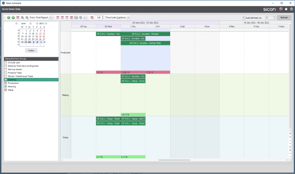 Sage 200 Master Production Scheduling - Machine Time