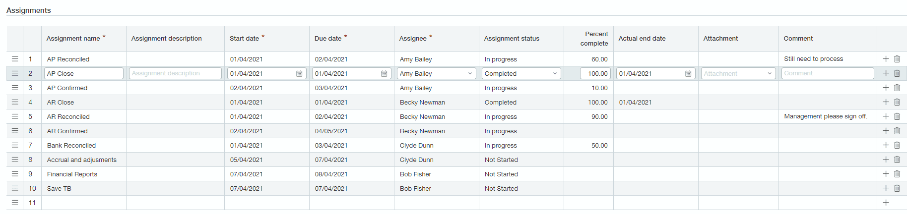 Sage Intacct Checklists
